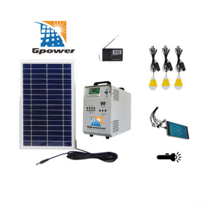 Allen in 1 Zonne het Huisverlichting Kit Rural Solar Power Systems van 100W met 3 Bollen