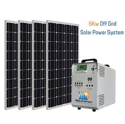 6000W van de de Uitrustingenduurzame energie van het zonnemachtshuis het Zonnepaneeluitrusting